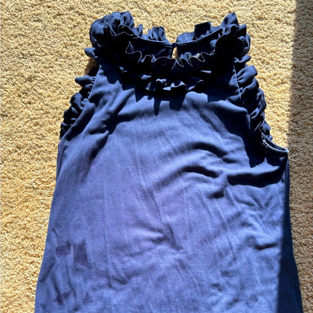 Lilly Pulitzer ruffled, sleeveless top
